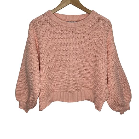 Heartworking Knitwear I Love Mr Mittens Womens Cropped Sweater XS/S Peach Cotton - Picture 1 of 7